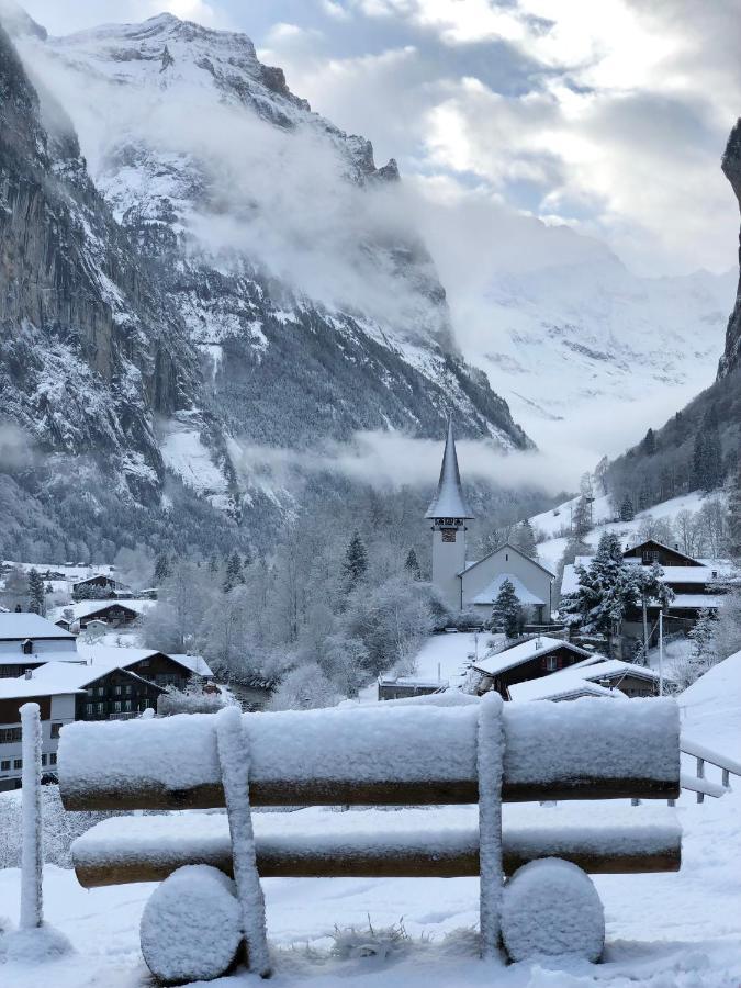 Chalet Pironnet With Best Views, Charm And Comfort! Lägenhet Lauterbrunnen Exteriör bild