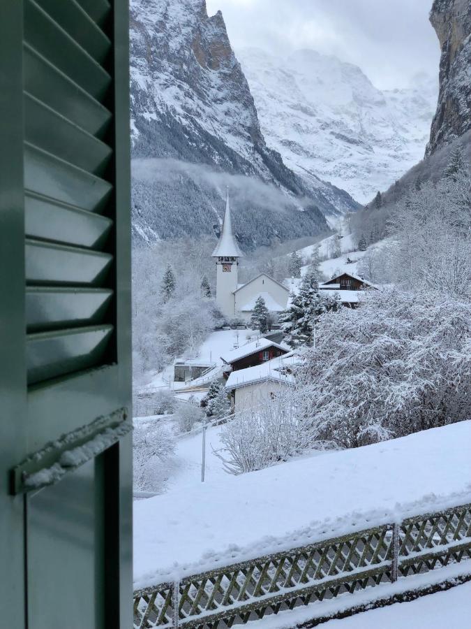 Chalet Pironnet With Best Views, Charm And Comfort! Lägenhet Lauterbrunnen Exteriör bild