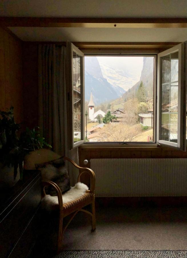 Chalet Pironnet With Best Views, Charm And Comfort! Lägenhet Lauterbrunnen Exteriör bild