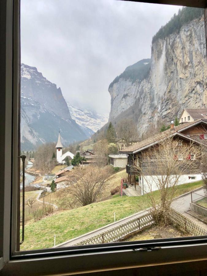 Chalet Pironnet With Best Views, Charm And Comfort! Lägenhet Lauterbrunnen Exteriör bild